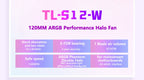 Thermalright TL-S12 120mm HALO Cooling Fan 5V 3PIN ARGB Fan pc gamer 360° exquisite light effect computer Case Fan ventilador
