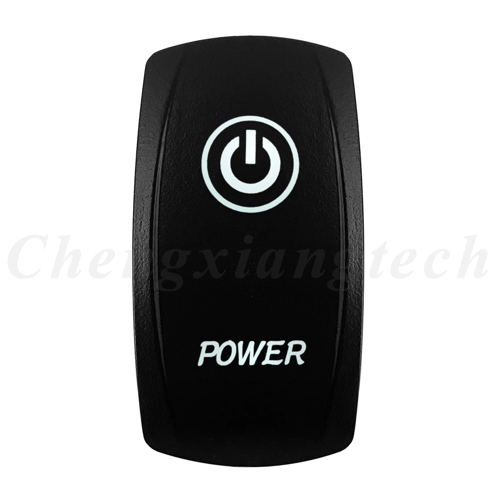 Marine 12V 24V White Led On Off Rocker Switch 5Pin SPST Momentary Switch DPDT ON OFF ON 3-Way for Car Boat Carling 4X4 Narva