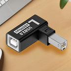 Elbow USB2.0 Printer Adapter USB Type B Male to Female For Printer Hard Drive Base Fax Machine Scanner USB 2.0 Printer Adapter