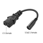 1PC DC Adapter Converter Plug 5.5mm*2.1mm Female to XLR 3Pin 5.5*2.5MM 8.0x1.6MM RCA M12 M16 IEC C13 Power Adapter Connector