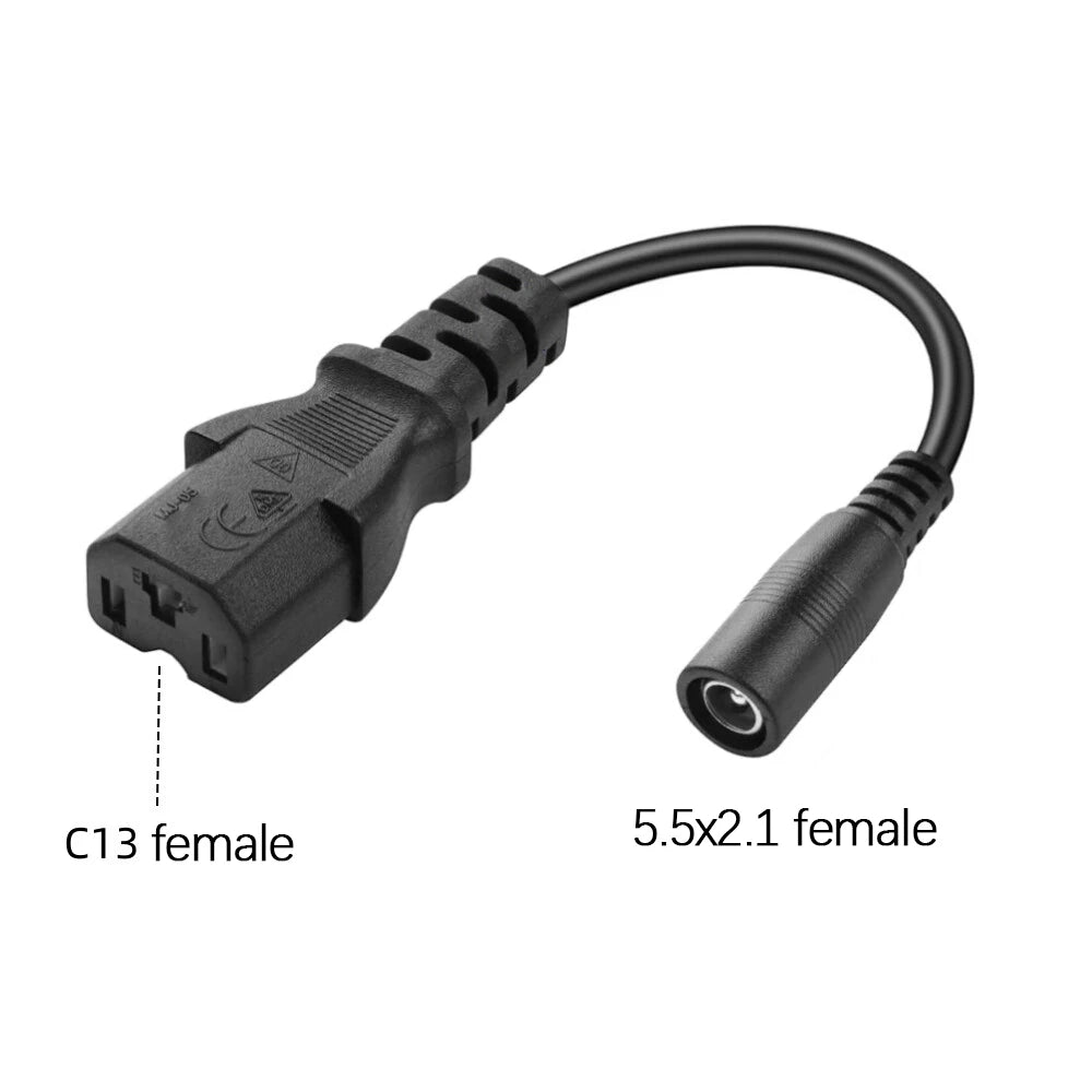 1PC DC Adapter Converter Plug 5.5mm*2.1mm Female to XLR 3Pin 5.5*2.5MM 8.0x1.6MM RCA M12 M16 IEC C13 Power Adapter Connector