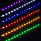 2 PCS LED strip SMD3528 Waterproof Flexible 30CM Red Green Blue White Warm white Super bright car Styling decor stickers lamp