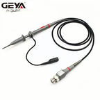 GEYA 2 Pcs 100 MHz Oscilloscope Probe 1X/10X Adjustable Attenuation Switch BNC Clip Test Lead Input Voltage10:1 Scope Probe Kit