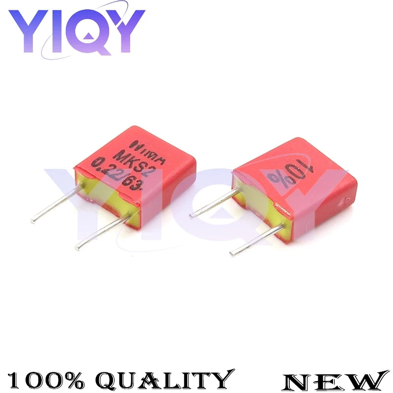 5PCS WIMA Capacitor 63V 100V 100PF 1000PF 0.1UF 1NF 100NF 680PF 4700PF 1UF 2.2UF 4.7UF 0.033UF 0.33UF 3.3UF Red square capacitor