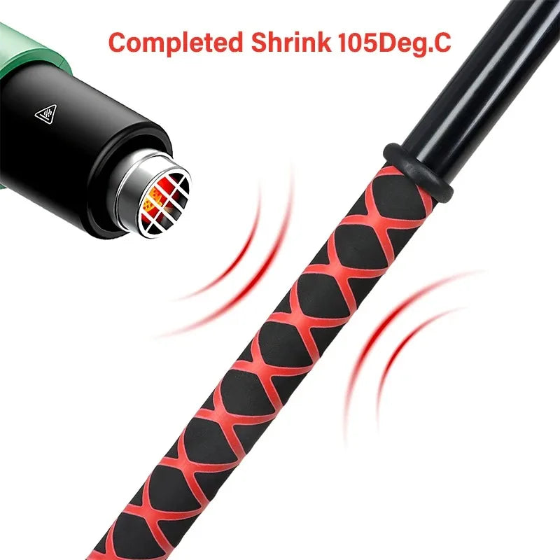 Double Color 2:1 Heat Shrink Tubing 1M 20/22/25/28/30/35mm for Handle Non-Slip Grip Fishing Rod Handle Covers Anti-slip Sleeving