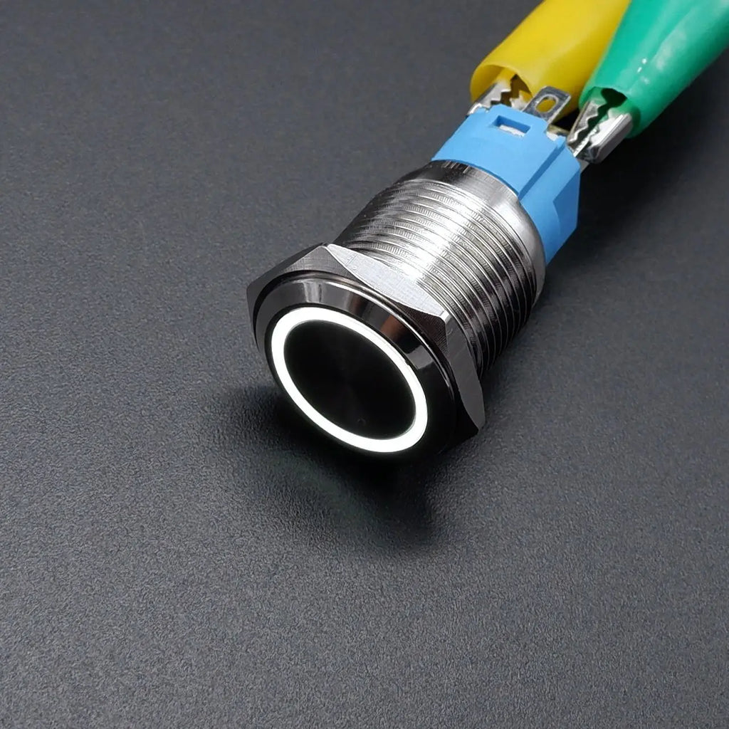 16mm 19mm 22mm Metal Power Supply Switch Push Button PC Pulsador Car Engine Backlit 3v 6v 12v 24v 220v Momentary Start Stop LED