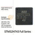 STM32H743AII6 STM32H743ZGT6 STM32H743VIT6 STM32H743VGT6 STM32H743IIT6 STM32H743IGT6 MCU ARM  32-Bit LQFP BGA
