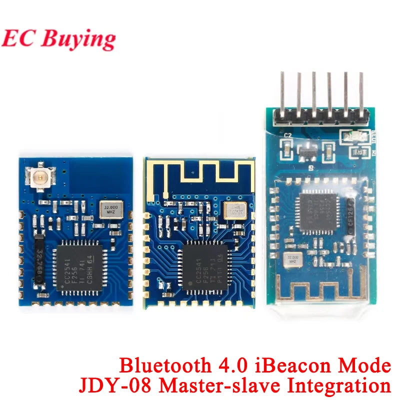 JDY-08 BLE Bluetooth 4.0 IBeacon Mode Master-Slave UART Transceiver Module CC2541 Central Switching Wireless Module PCB Board