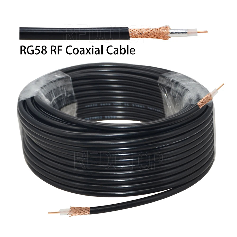 1Pcs RG58 BNC Male/Female to BNC Male/Female Connector 50 Ohm RG-58 RF Coax Coaxial Cable Wire Pigtail Jumper Extension Cord