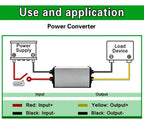 DC 24V to 12V 1A-5A Converter Step Down Voltage Regulator for Auto Car Truck Vehicle Boat Buck Reducer Waterproof Module CE