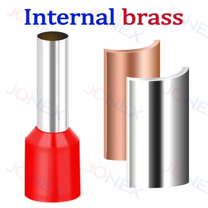 1000PCS Tubular Crimp Terminals Electrical Wire Cable Connectors E0508 E7508 E1008 E1508 E2508 E4009 E6012 Insulated Ferrules