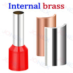 1000PCS Tubular Crimp Terminals Electrical Wire Cable Connectors E0508 E7508 E1008 E1508 E2508 E4009 E6012 Insulated Ferrules