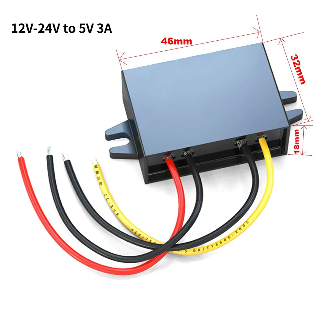 12V 24V to 5V 3A 5A 10A 8-36V to 5V Step Down Power Converter 8-36V Buck to 5V Supply Switching Power for Car Quality Toys