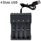 Dual 18650 Lithium Battery Charger for 18650 14650 Charging 4.2 / 3.7 V Rechargeable Battery Charger 1 / 2 / 4 Slots