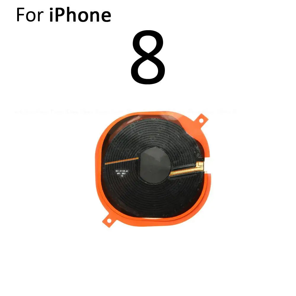 Wireless Charging Charge Panel Coil Chip NFC Flex Cable For iPhone 8 8 Plus SE 2020 2022 X