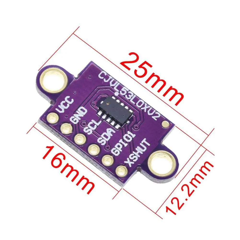 5Pcs VL53L0X Time-of-Flight (ToF) 940nm Laser Ranging Sensor Breakout GY-VL53L0XV2 Distance Measurement Module IIC for Arduino ﻿