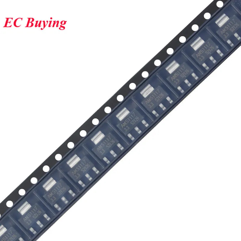 10pcs AMS1117-3.3 AMS1117 SOT-223 SOT223 Output 3.3V/1A Low Dropout Linear Regulator LDO IC Chip