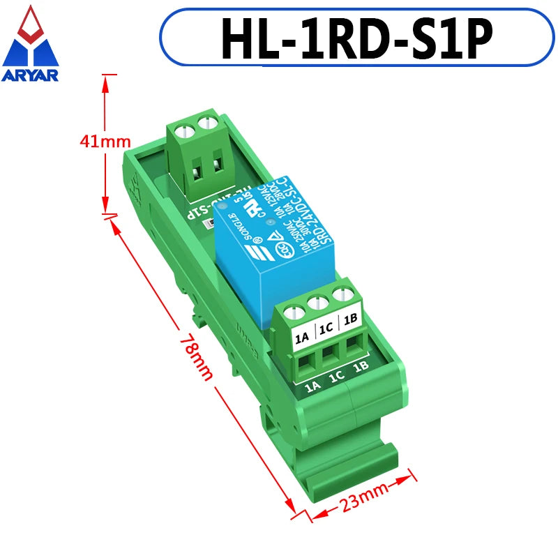 1 Channel 3V 5V 12V 24V Songle Relay Module Driver Board PLC Board Relay Module SPDT 10Amp Pluggable Power Relay Module