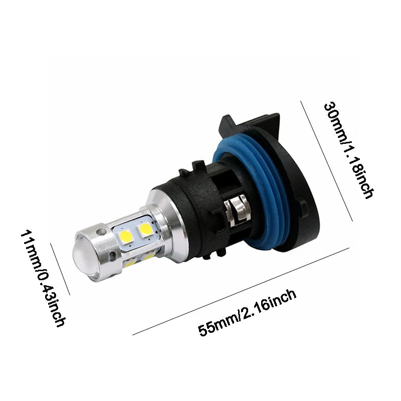 3030 10SMD White/Amber PH24W Canbus DRL for Peugeot 3008 5008 Car LED Daytime Running Light Lamp for Citroen C5 MK2