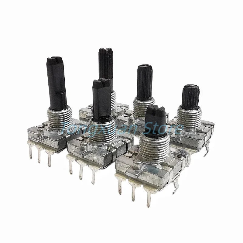 1pc EC16 Rotary Encoder 24 Position Pulse Digital Rotary 3Pin Amplifier Volume Switch Induction Cooker Switch 15/20MM Half Shaft