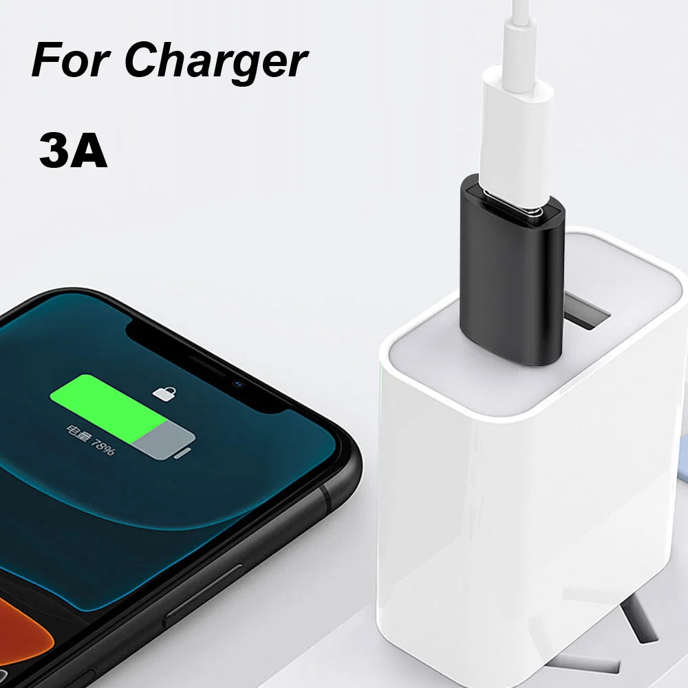 NEW 2026 2Pcs USB To Type C OTG Adapter USB USB-C Male To Type-c Female Converter For Macbook Samsung S20 USBC OTG Connector