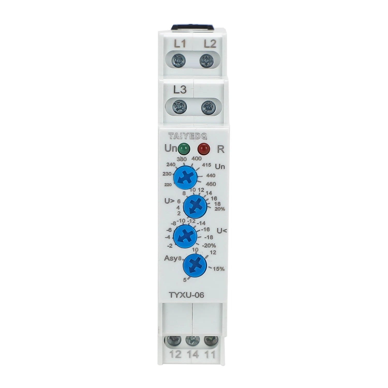TYXU-06 3 Phase Failure Phase Sequence Voltage Monitoring Relay Voltage Sensing Protection Relay 460V