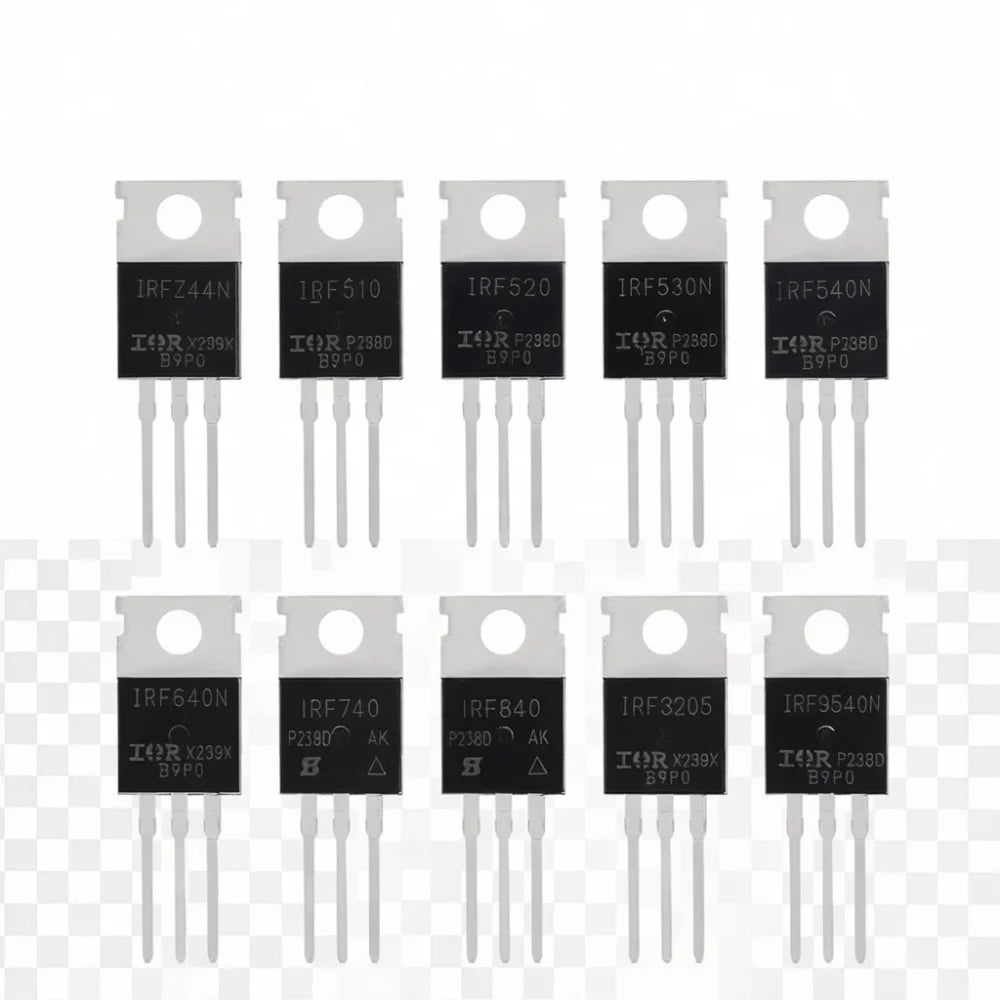 Transistor Assortment To220 Mosfet Irfz44n Irf510n Irf540n Irf3 Power Switching Component Electric Hardware Repair Project Parts