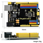 Keyestudio UNO With Pin Header Interface USB Cable Compatible With Arduino UNO R3 Board For Arduino Programing