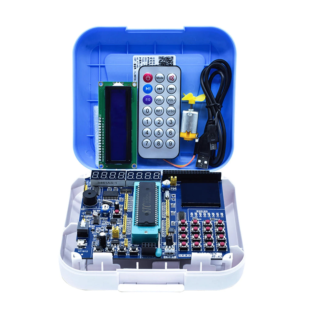 STC89C52 Controller 32/64-bit Operating System Microcontroller Experiment BoardC51 Development Board LCD1602 8051 MCU
