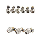 GX12 M12 PCB Aviation Plug Socket, 2/3/4/5/6/7Pin Gold Plated Copper Bent 90 Right Angle Solder Board Circuit Board Connector