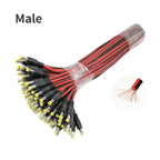 1 5 10piece Male Female DC Power Connector 5V 12V 5.5x2.1mm Wire Cable Plug Adapter for TV Camera 5050 2835 LED Strip Tape Light