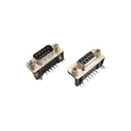 5/10Pcs DB9 DR9 Female Male PCB Mount D-Sub 9Pin PCB Connector RS232 Connector 90-degree Bent Needle Adapter for PCB Board