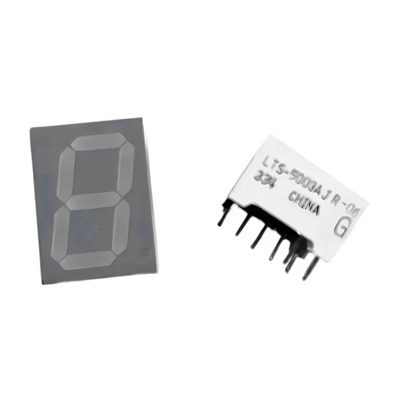 5Pcs LTS-5001AJR  LTS-5003AJR 0.56 Inch LED Digit Character Numeric Display Module Red 7 Segment Anode Common Cathode ﻿