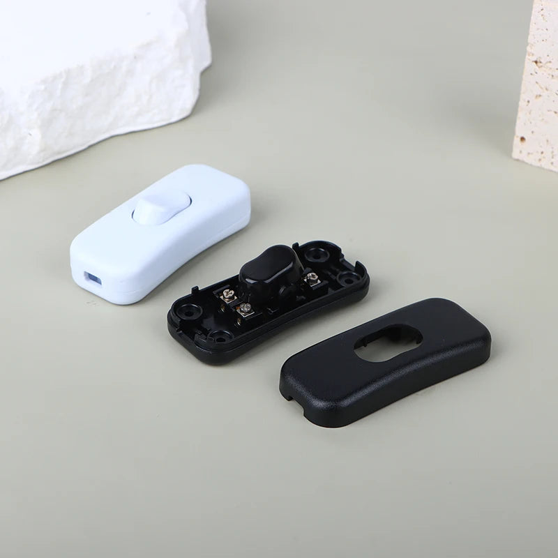 New 1Pc Light Switch AC 250V ON/OFF Table Desk Lamp Cord Toggle Rocker Switches Control For LED Lights Wiring Electric Switch