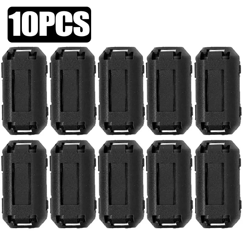 Ferrite Core Noise Suppressor Filter Ring Cable Clamp RFI Noise Filter Magnetic Clips For Computers Hard Disks Audio Equipment