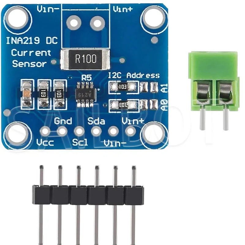 1-10PCS INA219 Module DIY 3V-5V IIC I2C MCU-219 Bidirectional Current Power Supply Monitoring Sensor Module