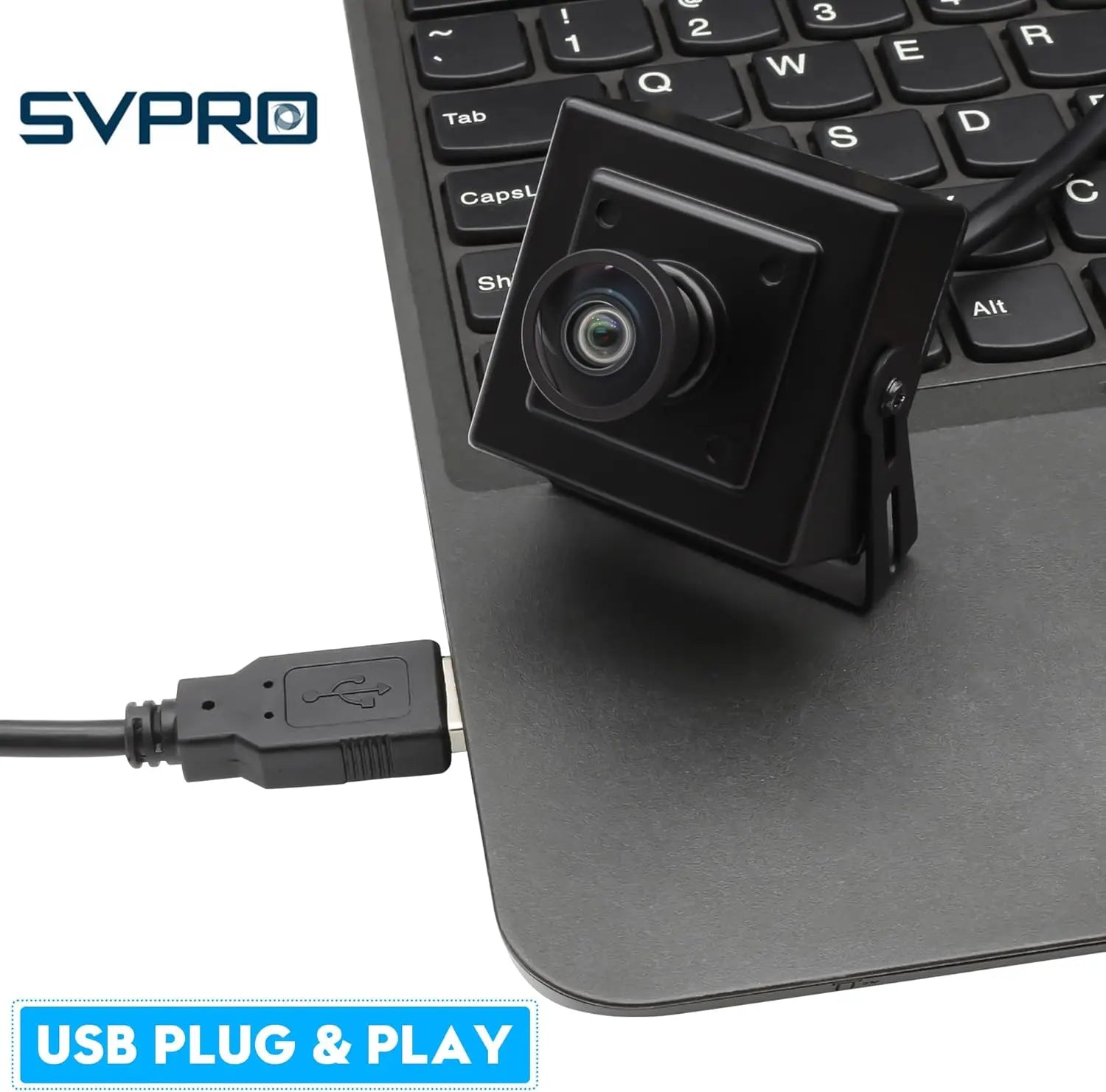 ELP 16MP USB Camera 120 Degree Wide Angle USB Camera IMX298 Sensor Streaming Webcam Plug & Play for Machine Vision