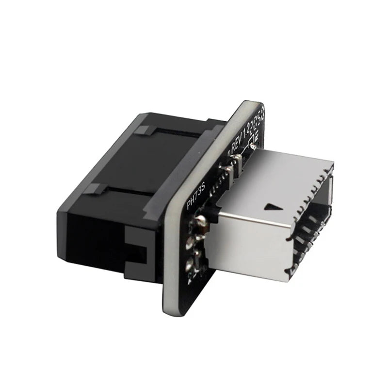 1pcs USB 3.0 20Pin/19P Internal Header to Type E Adapter Connector USB 3.1 20 Pin Converter for Type C Front Panel Motherboard