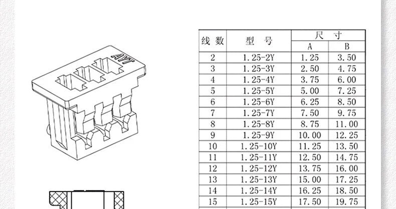 10PCS JST MX1.25 MX 1.25mm Wire Cable Connector 2/3/4/5/6/7/8/9/10/12 Pin 1.25MM Pitch Plug 10CM/20cm/30CM Wire Length 28AWG