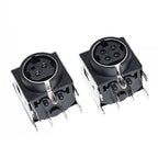 10/5pcs DIN3 DIN4 Audio Video Connector S-video PCB Mount 3P 4Pin Din Socket Metal Case DIN-422 AV Connector