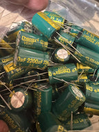 10PCS 25V2200UF  13*21mm 25V 2200UF 13*21 Aluminum electrolytic capacitor