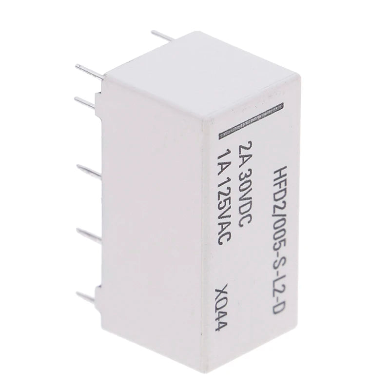 5V Coil Bistable Latching Relay DPDT 30VDC 2A 1A 125VAC HFD2/005-S-L2-D Realy