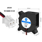 1 Pcs 4020/5015 Blower Turbo Cooling Fan Brushless DC 5V&12V&24V 3D Printer With 2Pin Dupont Wire Cooler 30cm Wire for J-head