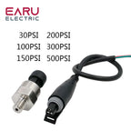 DC 5V 1/8NPT Pressure Transducer Transmitter Sensor Stainless Steel Oil Air Water 30/100/150/200/300/500 PSI