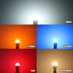 2x T10 LED W5W Car Side Interior Lights 12V Reading Bulb 3030 Chips 194 168 Auto White Red Yellow Parking Marker Dome Lamps