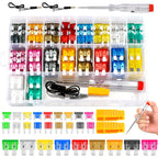 1000/306/120/50PCS Car Fuses Assortment Kit, Mixed Vehicle Blade Fuses - Standard & Mini & Low Profile Mini Fuse
