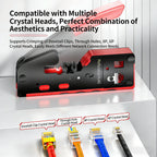 Kebidumei RJ45 Crimp Tool Kit CAT7 Cat6 Cat5 Cat5e 8P6P Crimping Tool Connector Wire Stripping All-in-1 Cable Crimper with Blade