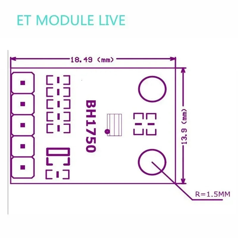 GY-302 BH1750 BH1750FVI Light Intensity Illumination Module Digital Optical Intensity Illumination Sensor for Arduino