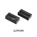 20PCS/Lot Dupont 2.0 Housing Plastic Shell 2.0mm Pitch Double Row Dupont Connector 2x2P/2x3P/2x4P/2x5P/2x6P/2x7P/2x8P