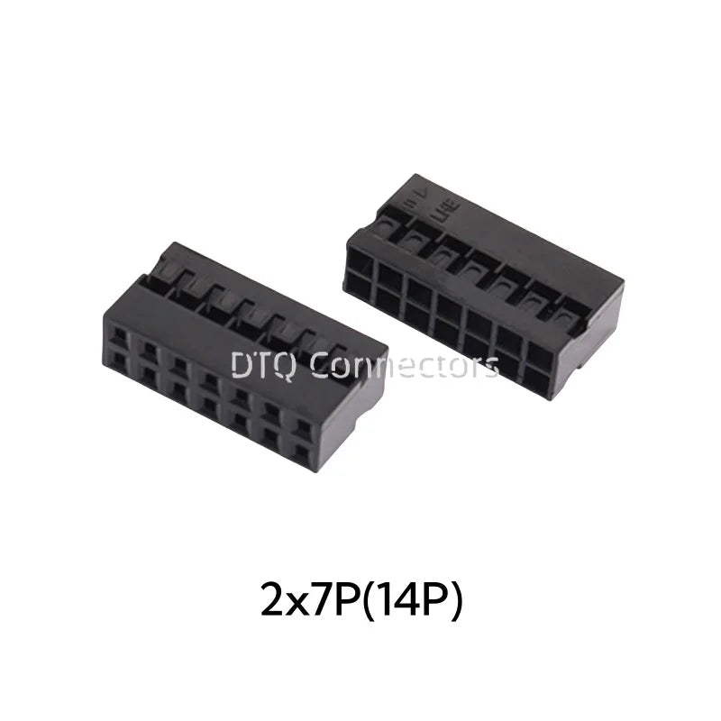 20PCS/Lot Dupont 2.0 Housing Plastic Shell 2.0mm Pitch Double Row Dupont Connector 2x2P/2x3P/2x4P/2x5P/2x6P/2x7P/2x8P